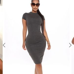 Fashion Nova Sierra Bodycon Midi Dress